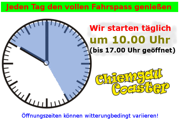 Täglich Rodelbetrieb von 10.00 Uhr bis 17.00 Uhr